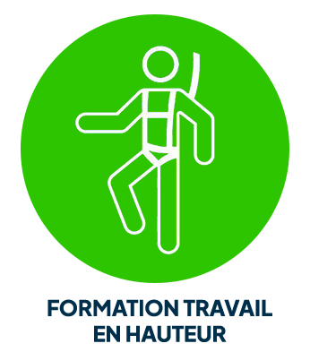 Logo de formation de travail en hauteur